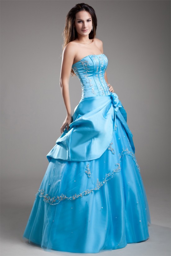 Strapless Floor-Length Beading A-Line Sleeveless Prom/Formal Evening Dresses 02020924 Strapless Floor-Length Beading A-Line Sleeveless Prom/Formal Evening Dresses 02020924