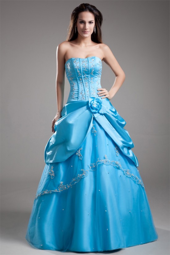 Strapless Floor-Length Beading A-Line Sleeveless Prom/Formal Evening Dresses 02020924 Strapless Floor-Length Beading A-Line Sleeveless Prom/Formal Evening Dresses 02020924