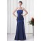 Strapless Floor-Length Taffeta Lace Sheath/Column Prom/Formal Evening Dresses 02020925