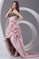 Strapless Sleeveless A-Line Handmade Flowers Prom/Formal Evening Dresses 02020929
