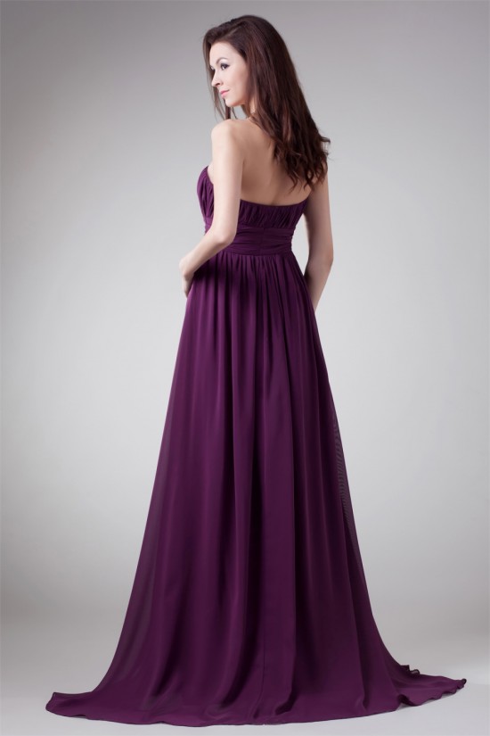 Strapless Sleeveless Sheath/Column Split Front Prom/Formal Evening Bridesmaid Dresses 02020932