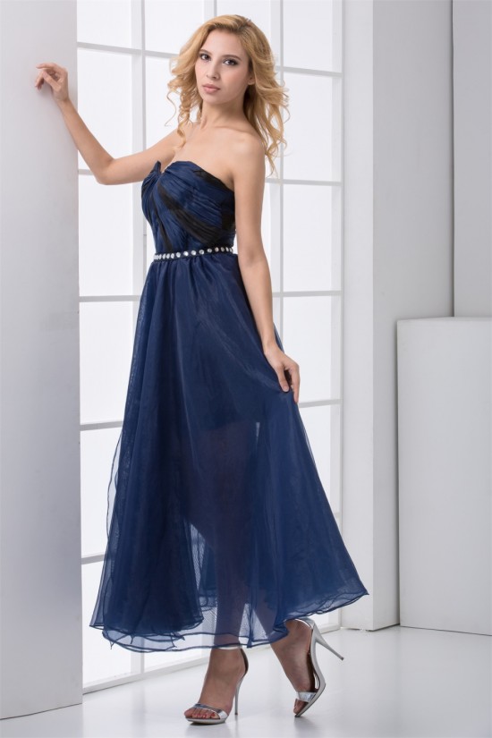 Sweetheart Ankle-Length Chiffon Elastic Woven Satin Prom/Formal Evening Dresses 02020935 Sweetheart Ankle-Length Chiffon Elastic Woven Satin Prom/Formal Evening Dresses 02020935