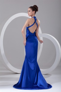 Trumpet/Mermaid Long Blue Prom/Formal Evening Dresses 02020936