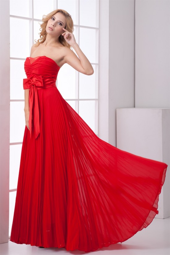 Sweetheart Bows A-Line Asymmetrical Chiffon Prom/Formal Evening Dresses 02020939