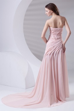 Sweetheart Sleeveless Chiffon Embellished Prom Evening Formal Dresses 02020944
