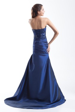 Sheath/Column Taffeta Beading Sleeveless Prom/Formal Evening Dresses 02020951