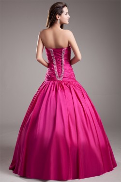 Taffeta Beading Sleeveless Floor-Length Prom/Formal Evening Dresses 02020952