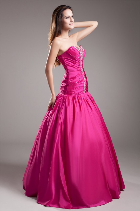 Taffeta Beading Sleeveless Floor-Length Prom/Formal Evening Dresses 02020952 Taffeta Beading Sleeveless Floor-Length Prom/Formal Evening Dresses 02020952