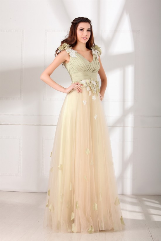 Taffeta Fine Netting Sleeveless Floor-Length Prom/Formal Evening Dresses 02020953 Taffeta Fine Netting Sleeveless Floor-Length Prom/Formal Evening Dresses 02020953