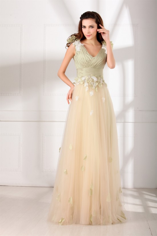 Taffeta Fine Netting Sleeveless Floor-Length Prom/Formal Evening Dresses 02020953 Taffeta Fine Netting Sleeveless Floor-Length Prom/Formal Evening Dresses 02020953