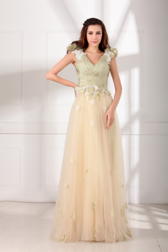 Taffeta Fine Netting Sleeveless Floor-Length Prom/Formal Evening Dresses 02020953 Taffeta Fine Netting Sleeveless Floor-Length Prom/Formal Evening Dresses 02020953