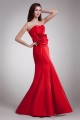 Taffeta Sleeveless Handmade Flowers Sweetheart Prom/Formal Evening Dresses 02020959