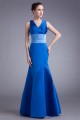 Trumpet/Mermaid V-Neck Pleats Floor-Length Satin Prom/Formal Evening Bridesmaid Dresses 02020962 Trumpet/Mermaid V-Neck Pleats Floor-Length Satin Prom/Formal Evening Bridesmaid Dresses 02020962
