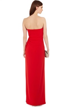 Sheath/Column Strapless Long Chiffon Prom Evening Party Bridesmaid Dresses 02020965