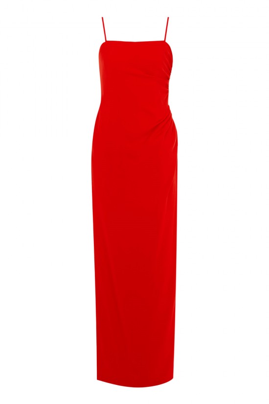 Sheath/Column Strapless Long Chiffon Prom Evening Party Bridesmaid Dresses 02020965