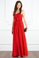 Sheath/Column Red Long Chiffon Prom Evening Party Bridesmaid Dresses 02020966