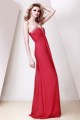 A-Line Sweetheart Beaded Red Long Chiffon Prom Evening Party Dresses 02020973