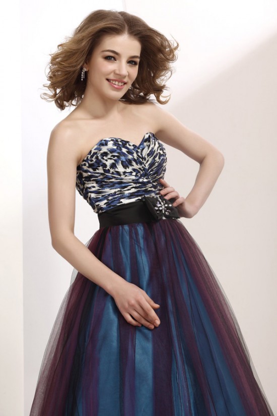 A-Line Sweetheart Long Prom Evening Party Dresses 02020974