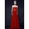 A-Line Strapless Long Chiffon Prom Evening Party Dresses 02020980