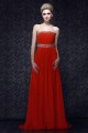 A-Line Strapless Long Chiffon Prom Evening Party Dresses 02020980