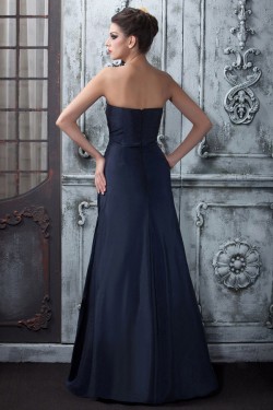 A-Line Strapless Long Prom Evening Party Dresses 02020981