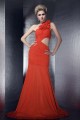 Trumpet/Mermaid One-Shoulder Long Chiffon Prom Evening Party Dresses 02020985