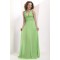 A-Line V-Neck Long Chiffon Prom Evening Party Dresses 02020987