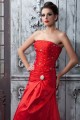A-Line Beaded Lace Long Red Prom Evening Party Dresses 02020988 A-Line Beaded Lace Long Red Prom Evening Party Dresses 02020988