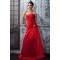 A-Line Beaded Lace Long Red Prom Evening Party Dresses 02020988