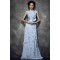 Sheath/Column V-Neck Long Chiffon Lace Prom Evening Party Dresses 02020992