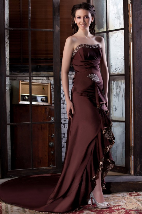 A-Line Strapless Long Chiffon Prom Evening Party Dresses 02020994 A-Line Strapless Long Chiffon Prom Evening Party Dresses 02020994