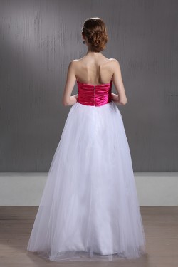 A-Line Strapless Long Prom Evening Party Dresses 02020996