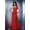 Trumpet/Mermaid One-Shoulder Long Chiffon Prom Evening Party Dresses 02020998