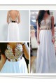 Long White Beaded Prom Evening Formal Dresses 3020005
