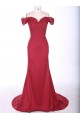 Trumpet/Mermaid Off-the-Shoulder Long Black Lace Prom Evening Formal Dresses 3020008
