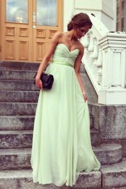 Long Sweetheart Chiffon Bridesmaid Prom Evening Formal Dresses 3020022