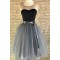Short Sleeveless Tulle Bridesmaid Prom Evening Formal Dresses 3020023