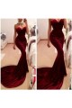 Trumpet/Mermaid Sweetheart Long Red Prom Evening Formal Dresses 3020036 Trumpet/Mermaid Sweetheart Long Red Prom Evening Formal Dresses 3020036