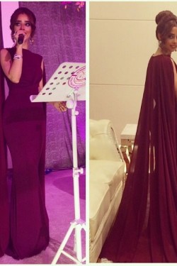 Trumpet/Mermaid Long Red Prom Evening Formal Dresses 3020041