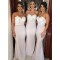 Trumpet/Mermaid Spaghetti Straps Lace Long Prom Evening Formal Bridesmaid Dresses 3020079