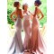 Trumpet/Mermaid Spaghetti Straps Lace Long Prom Evening Formal Bridesmaid Dresses 3020080