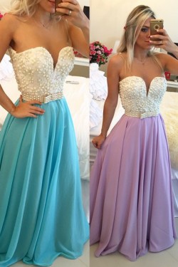 Long See Through Prom Evening Formal Dresses 3020089