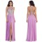 Beaded Lilac Chiffon Long Prom Evening Formal Dresses 3020093