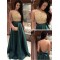A-Line Lace See Through Back Long Prom Evening Formal Dresses 3020099