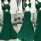 Mermaid Long Green Beaded Prom Formal Evening Party Dresses 3021006