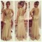 Mermaid Keyhole Back Lace Appliques Long Prom Formal Evening Party Dresses 3021010