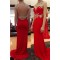 Long Red Beaded Prom Formal Evening Party Dresses 3021022