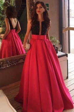 Beaded Long Prom Formal Evening Party Dresses 3021034