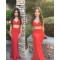 Beaded Long Red Two Pieces Prom Formal Evening Party Dresses 3021040