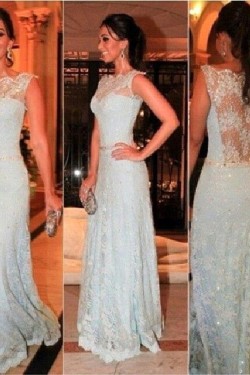 Long Lace Prom Formal Evening Party Dresses 3021042